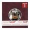 Dark Red Suede Mat Board for 12x12 Frames - Circle Opening for 6x6 Photos